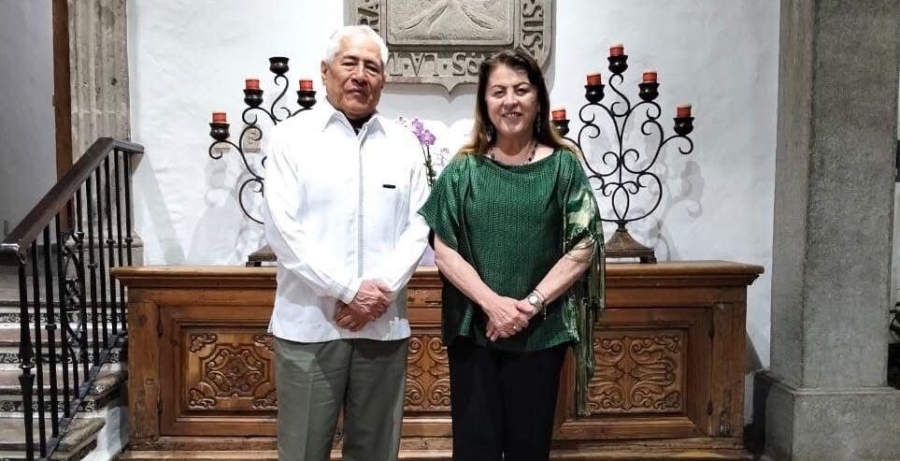 Sostiene Margarita González Saravia encuentro con embajador de México en Venezuela, Leopoldo de Gyvés