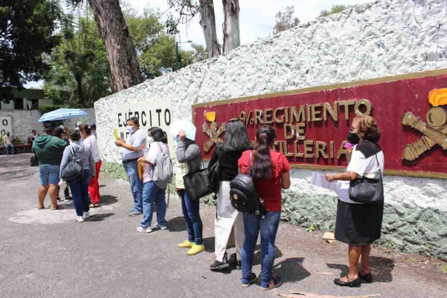 Mientras tanto, la aplicación de la segunda dosis de la vacuna Pfizer en Cuernavaca fue ágil.  