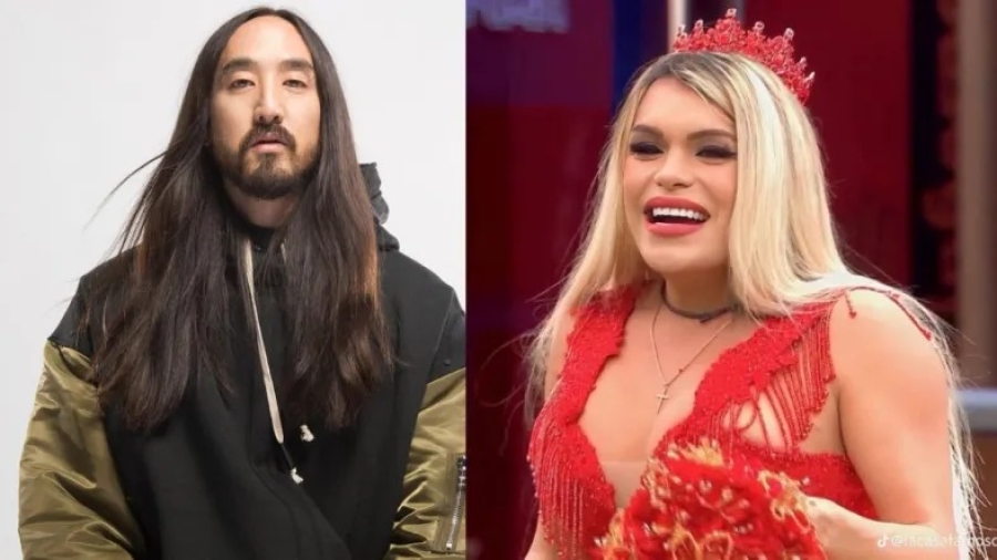 Captan a Wendy Guevara junto a Steve Aoki en EDC México 2024