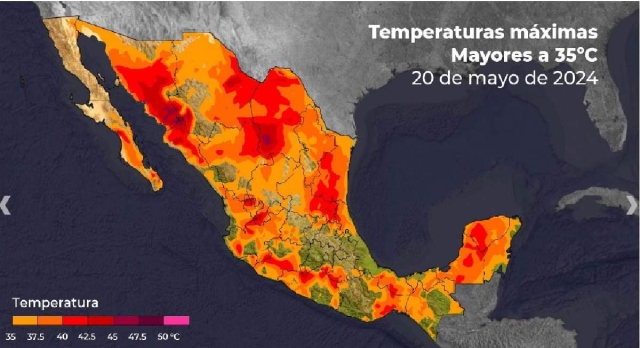 Advierten autoridades de temperaturas de 45 grados en la entidad