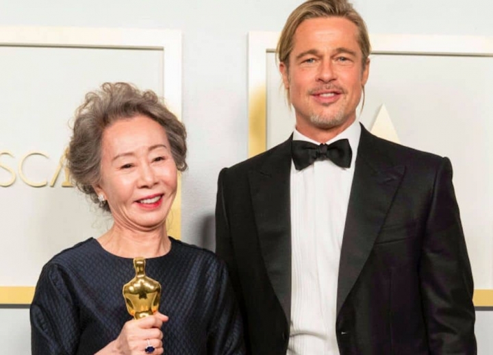 Actriz coreana hace llorar a Brad Pitt durante los Oscar, ¿por?