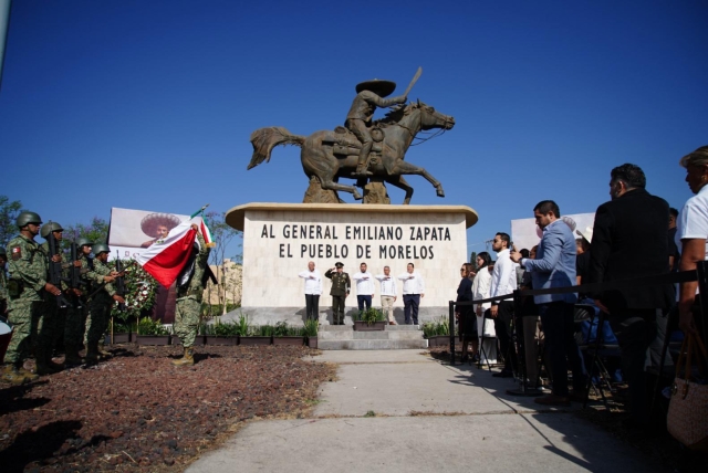 Comprometido el Ejecutivo por defender la lucha e ideales de tierra y libertad que proclamó el General Emiliano Zapata