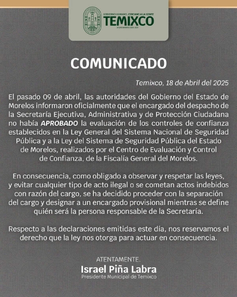 ¿Qué pasa en Temixco? 