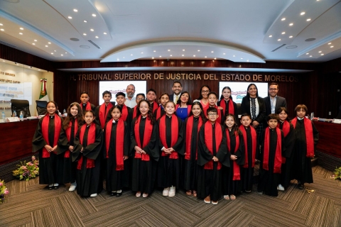 Lleva a cabo TSJ Morelos &#039;Sesión de Pleno Infantil&#039;