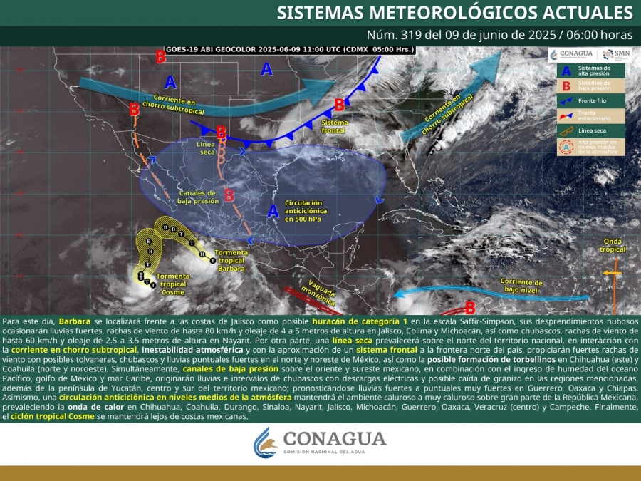 Tardes lluviosas y días calurosos, clima de esta semana en Morelos