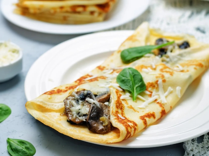 Comida saludable: Sigue esta receta y prepara unas deliciosas crepas de champiñones