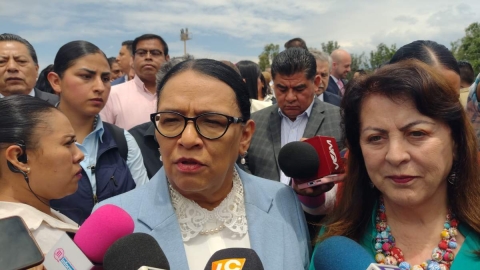 La titular de la Segob destacó las acciones de seguridad que realiza el gobierno del estado. 