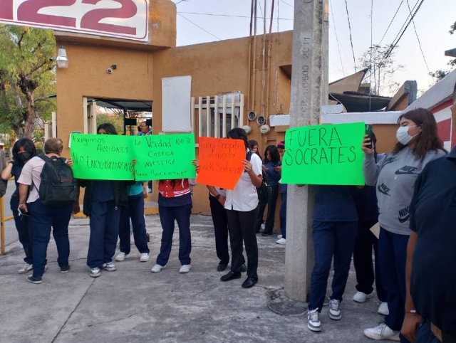 Alumnos del CETIS 122 de Xoxocotla protestan por irregularidades