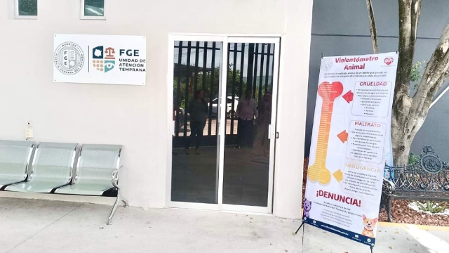 Instalan &quot;Violentómetro animal&quot; en sedes de la FGE 