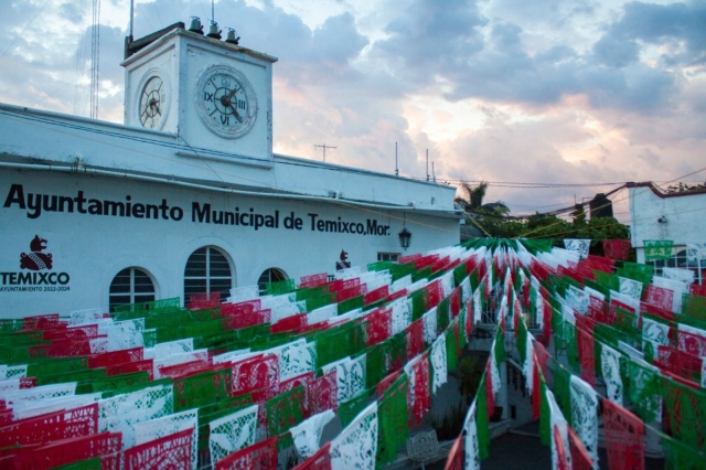 Temixco listo para celebración del Grito de Independencia