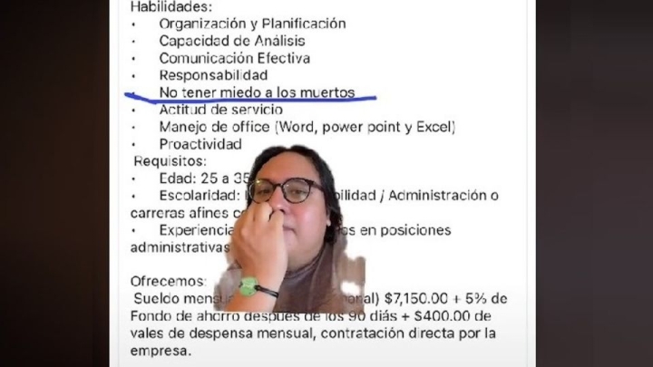 El peculiar requisito para un trabajo: ‘No tener miedo a los muertos’