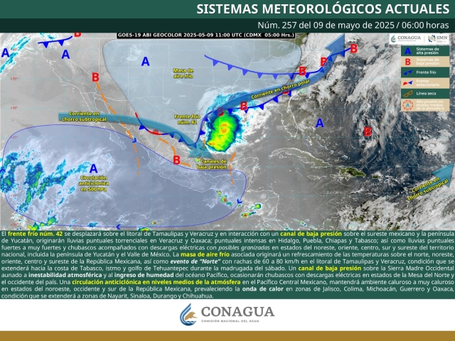 Se espera fin de semana con altas temperaturas y lluvias vespertinas en Morelos
