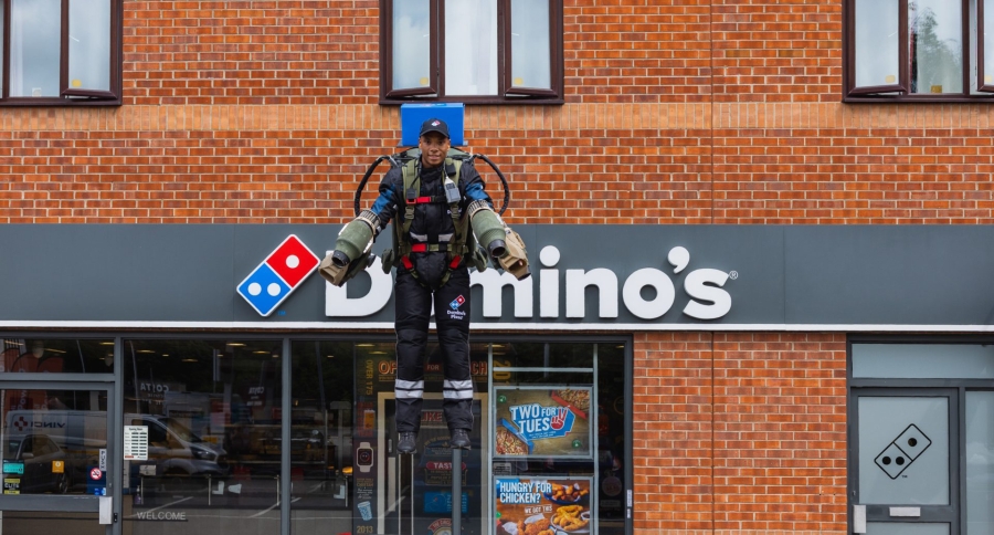 Domino's escala nuevas alturas: Realiza la primera entrega con Jetpack