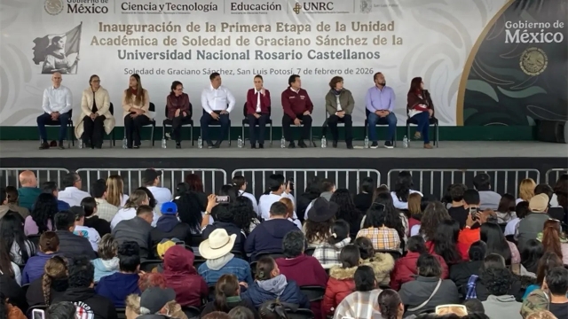 Sheinbaum inaugura primera etapa de la Universidad Rosario Castellanos en San Luis Potos&iacute;