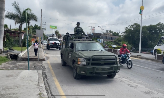 Realiza personal militar reconocimientos en colonias con mayor incidencia delictiva en 4 municipios