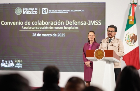 Firman IMSS y Defensa convenio de colaboración para la construcción de siete nuevos hospitales