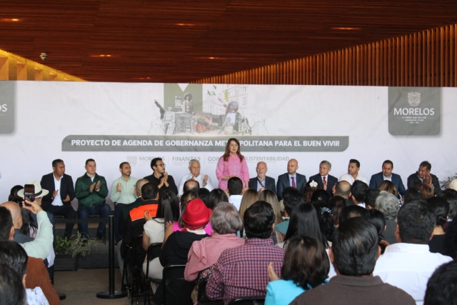 Preside gobernadora presentaci&oacute;n del proyecto de Agenda de Gobernanza Metropolitana para el Buen Vivir