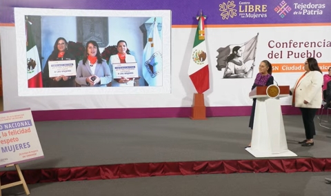 Participa gobernadora Margarita Gonz&aacute;lez Saravia en la Ma&ntilde;anera del Pueblo encabezada por la presidenta Claudia Sheinbaum