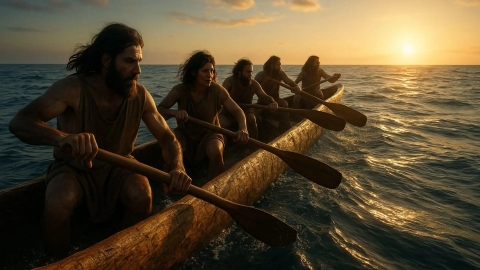 Migración paleolítica entre islas de Asia Oriental fue posible en canoas