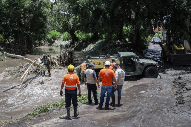 Afectaciones por lluvias en Morelos