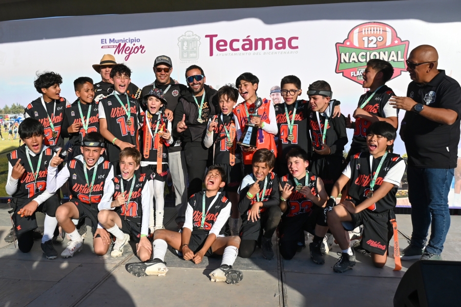 ¡Orgullo morelense! Wildcats Cuernavaca, campeón nacional U12 varonil de Flag Football Tecámac 2025
