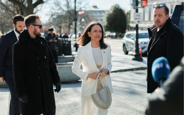Mar&iacute;a Corina Machado se re&uacute;ne con Trump en la Casa Blanca