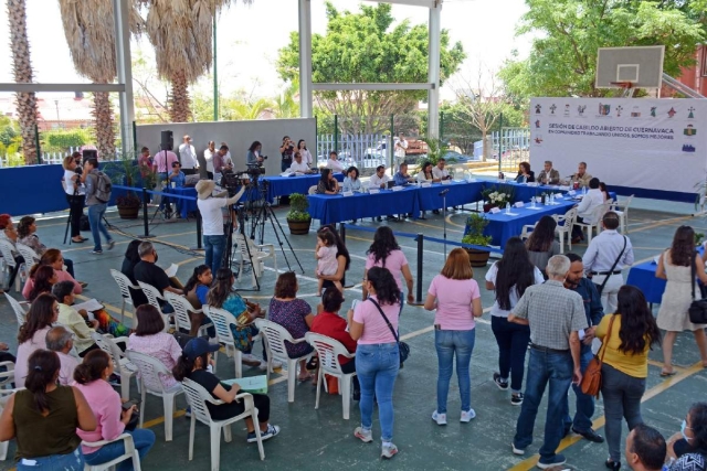 Realizan Cabildo abierto en la colonia Lomas de Ahuatlán