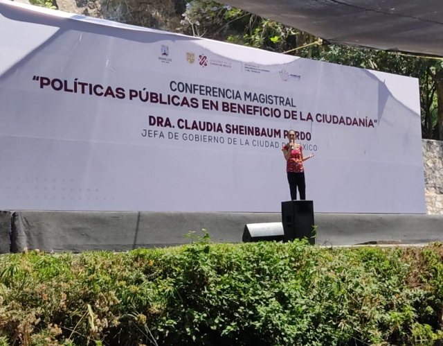 Conferencia de Claudia Sheinbaum &#039;Políticas públicas en beneficio de la ciudadanía&#039; en Cuernavaca