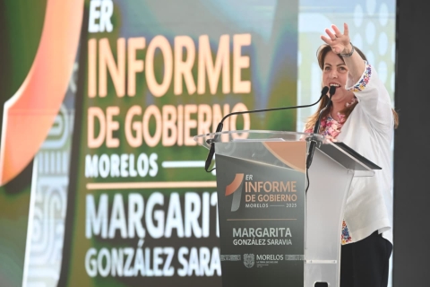 Ordena Margarita Gonz&aacute;lez Saravia a Morelos para garantizar paz, dignidad, oportunidades y bienestar