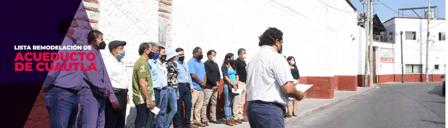 La obra contó con la participación de la sociedad civil.