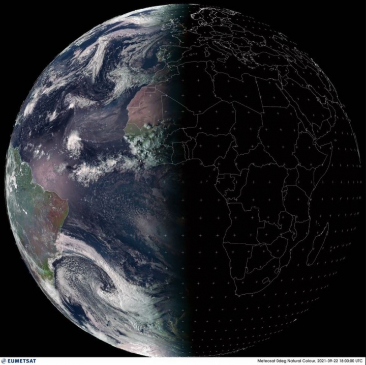 Así se vio la llegada del equinoccio de otoño desde el espacio