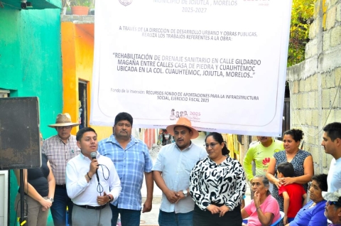 La población de ambas colonias agradeció las obras, que darán bienestar a sus habitantes.