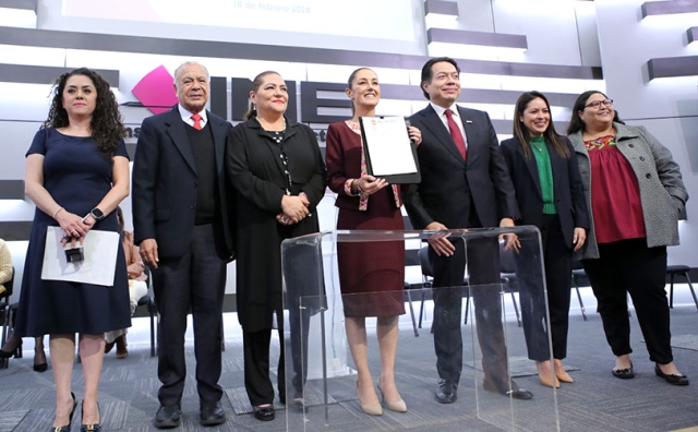 Claudia Sheinbaum se registra como candidata a la Presidencia