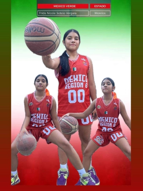 Frida Nicole Sotelo es originaria de Jiutepec y fue seleccionada luego de varios filtros selectivos realizados en Monterrey, Nuevo León.