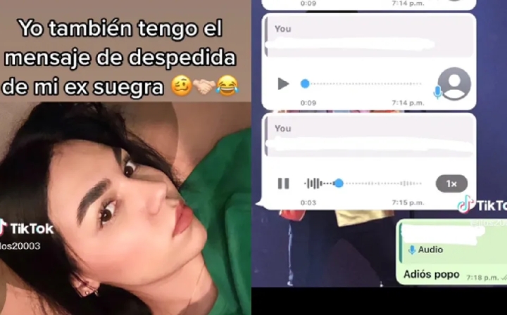 &#039;Adiós, popó&#039;: así se despidió una joven de su ex suegra que no la quería