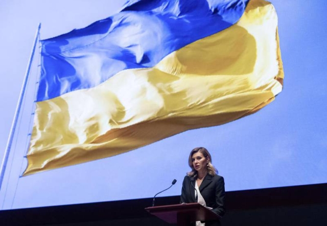 Olena Zelenska, primera dama de Ucrania, pide a EU más armas para defenderse de Rusia