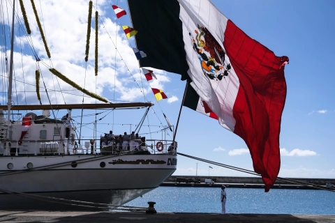 Regresan 172 cadetes del Buque Cuauhtémoc; 2 permanecen internados en Nueva York