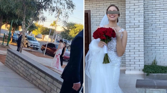Novia es atacada con pintura en su boda; la sospecha recae en la suegra