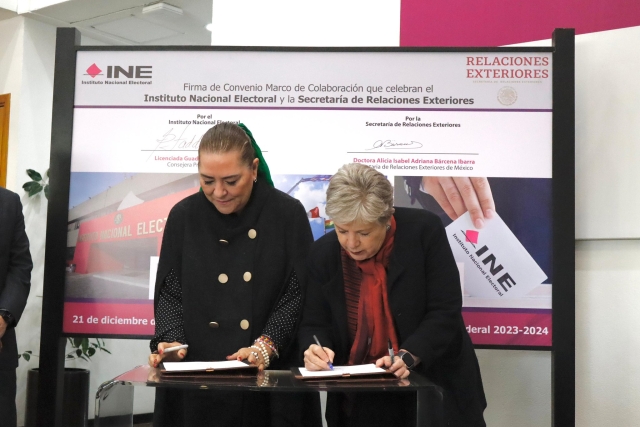 INE y SRE colaboran para garantizar voto de mexicanos en el extranjero