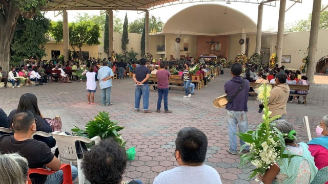 La misa tuvo lugar en la parroquia de la cabecera municipal.