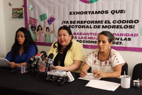 Integrantes del Observatorio de Paridad exhortaron a los diputados a reformar el código electoral local y garantizar la igualdad en las alcaldías.  