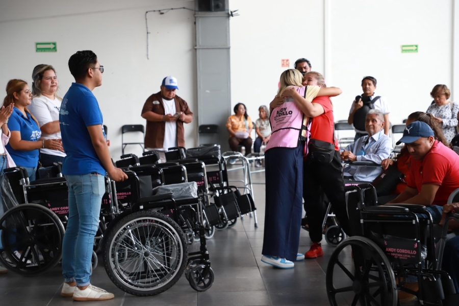 Contribuye diputada Andrea Gordillo en la movilidad e independencia de las personas con discapacidad