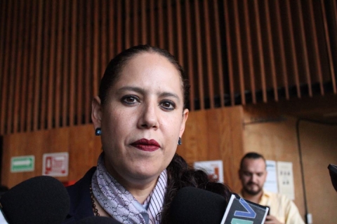 Karla Aline Herrera, secretaria de Educaci&oacute;n. 