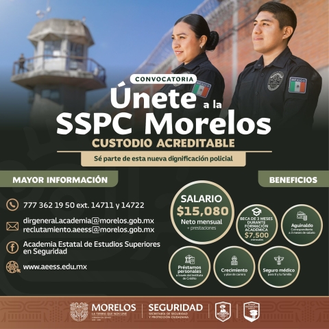Llama SSPC a postularse para polic&iacute;a y custodio acreditable