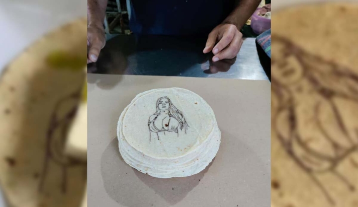 Este negocio en Veracruz vende tortillas con la imagen de Karely Ruiz