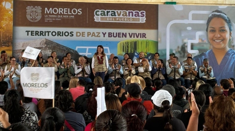 Acude gobernadora Margarita González Saravia a Alpuyeca con las &#039;Caravanas del Pueblo&#039;
