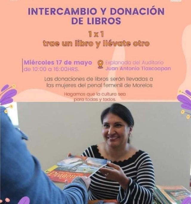 Este miércoles se recibirán toda clase de libros para llevarlos al penal femenil de Michapa para incrementar el acervo bibliográfico y fomentar la lectura en ese lugar.