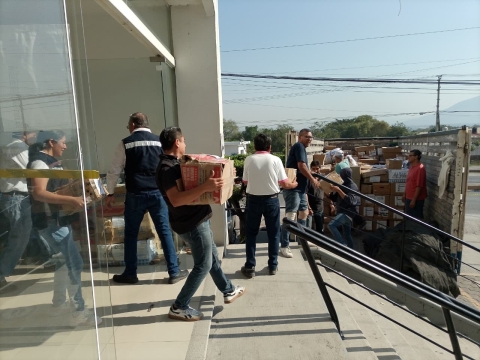 Entrega INE en Morelos 37 toneladas de material a Conaliteg