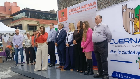 Encabezan alcalde de Cuernavaca e Instituto de la Mujer capitalino &#039;Brigada Naranja&#039;