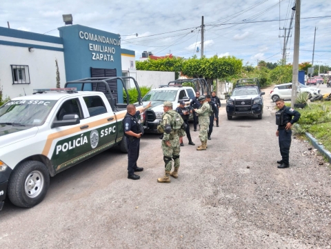 Refuerzan operativos de seguridad en Emiliano Zapata